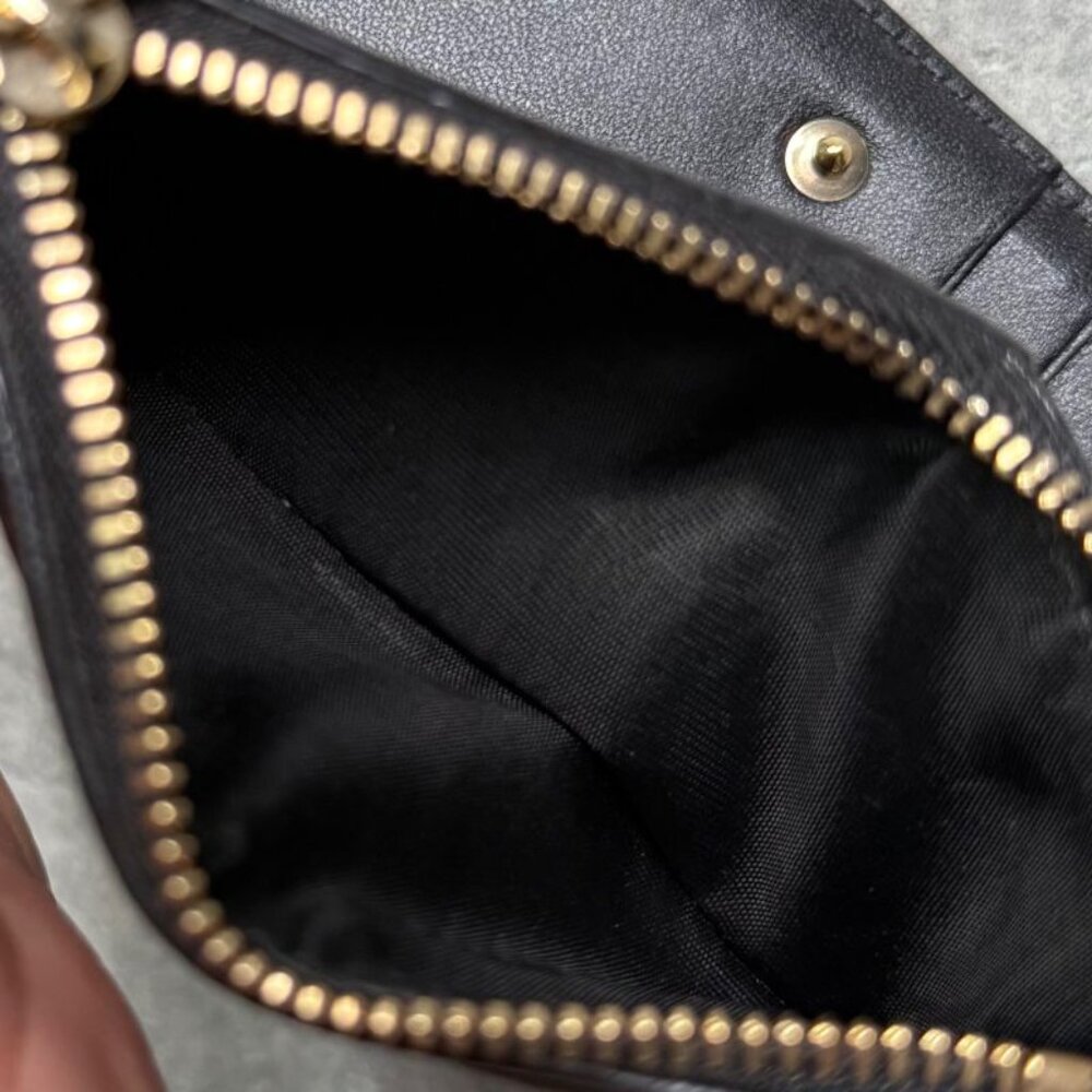 Christian Dior Ama Patent Leather Fold Wallet Card Case Coin Case Compact Wallet - Picture 6 of 9